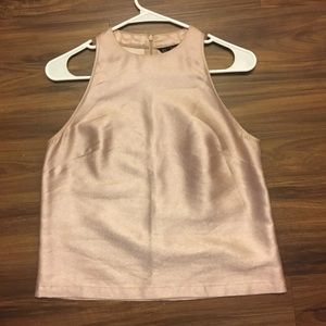 Shiny Blush Pink Top